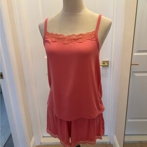 AUDEN MEDIUM PJ SET SHORTS TANK TOP CORAL